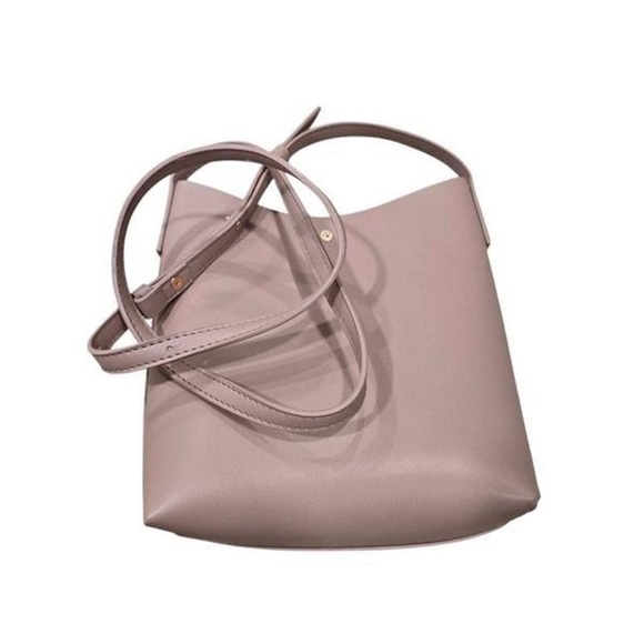 Samara Anthropologie Women's Medium Peony Pink Leather Crossbody - Picture 6 of 12